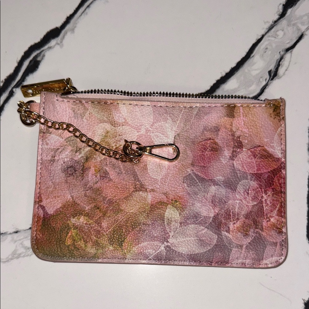 Betsey Johnson Pink Floral Wristlet